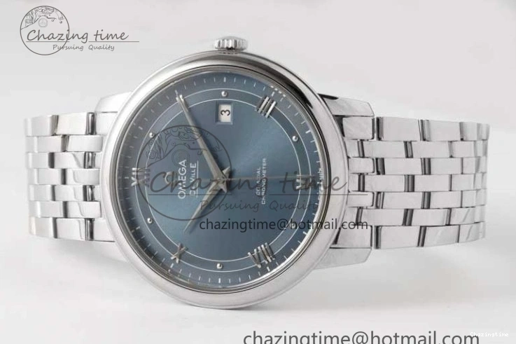 0301 De Ville SS DIWF 1:1 Best Edition Light Blue Dial SS Markers on SS Bracelet MIYOTA TopPick 7850